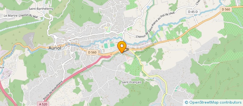 localisation de l'entreprise MADAME CAROLE CHIRON  AURIOL