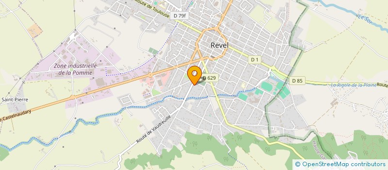 localisation de l'entreprise MADAME CAROLE CLAVIER  REVEL