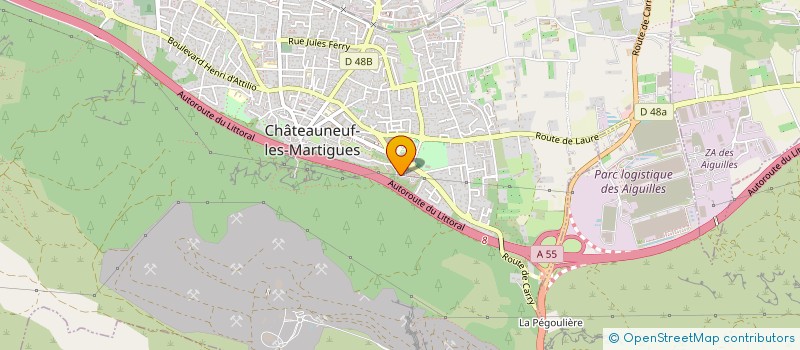 localisation de l'entreprise MADAME CAROLE CLERICO  CHATEAUNEUF-LES-MARTIGUES