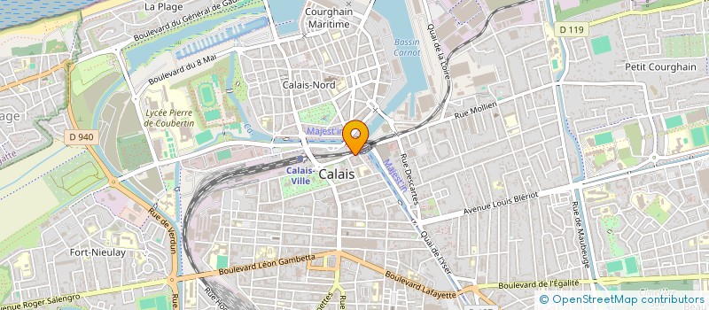 localisation de l'entreprise MADAME CAROLE COCQUET  CALAIS