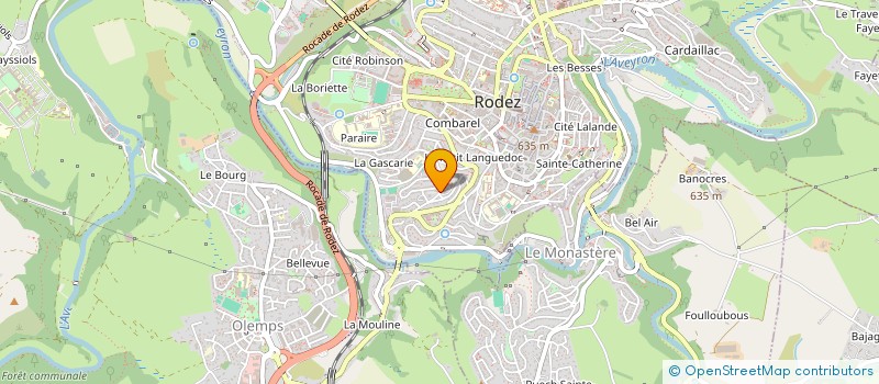 localisation de l'entreprise MADAME CAROLE COCU à RODEZ