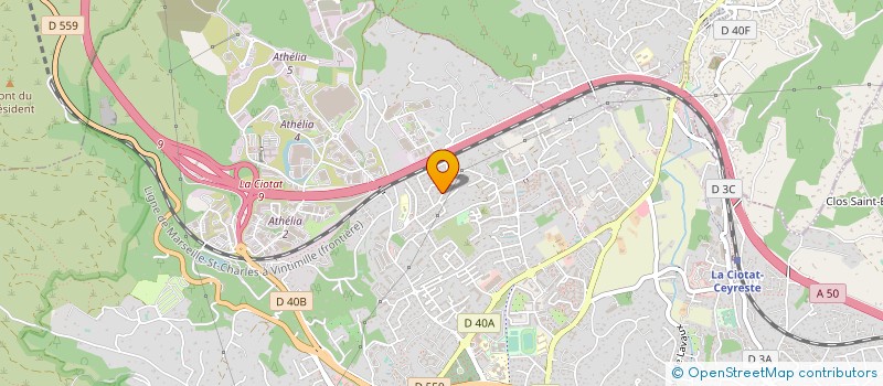 localisation de l'entreprise MADAME CAROLE COHEN  LA CIOTAT