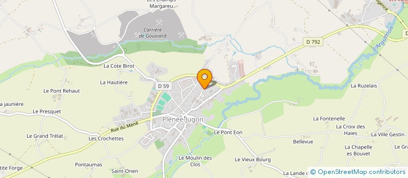 localisation de l'entreprise MADAME CAROLE COLAS  PLENEE-JUGON