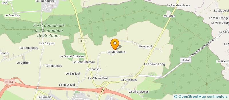 localisation de l'entreprise MADAME CAROLE COME  MONTAUBAN-DE-BRETAGNE