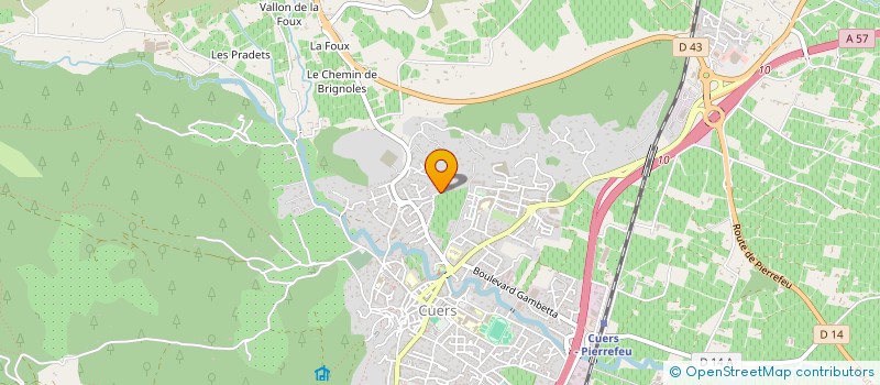 localisation de l'entreprise MADAME CAROLE CORNIL  CUERS