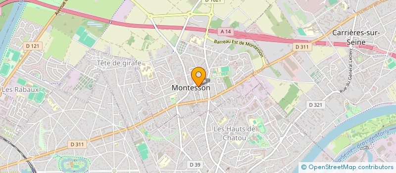 localisation de l'entreprise MADAME CAROLE COTIN  MONTESSON