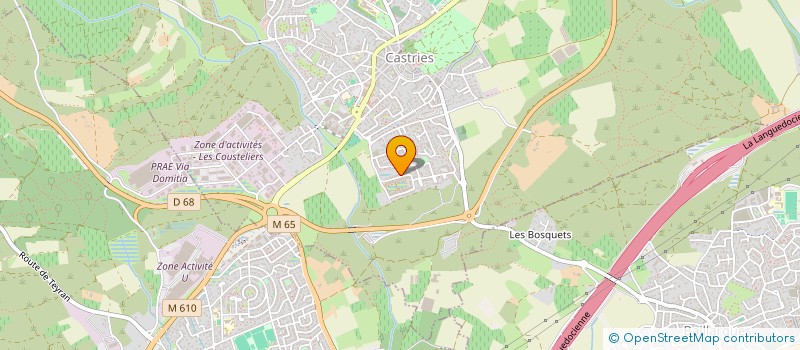 localisation de l'entreprise MADAME CAROLE COUCHOUD  CASTRIES