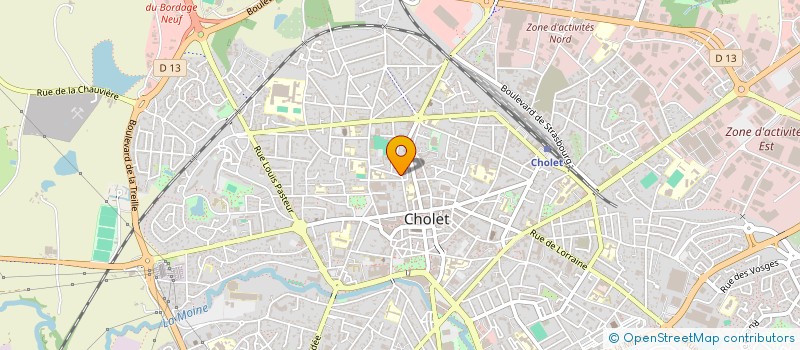 localisation de l'entreprise MADAME CAROLE COUSSEAU à CHOLET