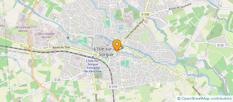 localisation de l'entreprise MADAME CAROLE COUSTON  L ISLE SUR LA SORGUE