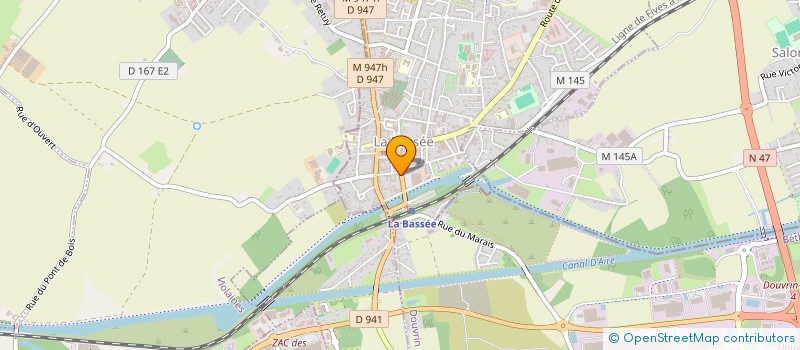 localisation de l'entreprise MADAME CAROLE COUTEAU  LA BASSEE