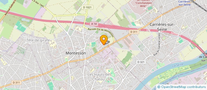 localisation de l'entreprise MADAME CAROLE COUTIER  MONTESSON