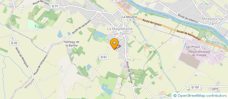 localisation de l'entreprise MADAME CAROLE CREA à LA MAGDELAINE-SUR-TARN
