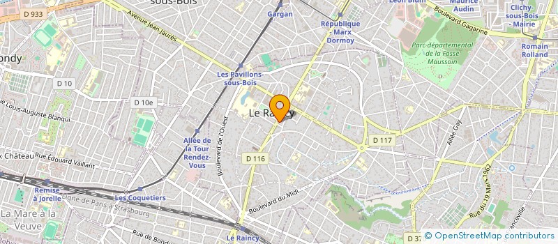 localisation de l'entreprise MADAME CAROLE CREPON à LE RAINCY