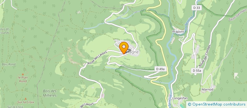 localisation de l'entreprise MADAME CAROLE CREUZERAND à PLAGNE
