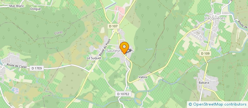 localisation de l'entreprise MADAME CAROLE CUENOT  SAUTEYRARGUES