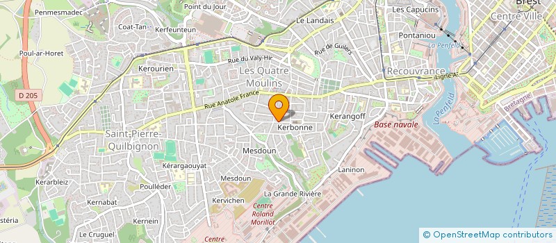 localisation de l'entreprise MADAME CAROLE DABADIE à BREST