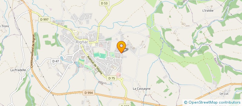 localisation de l'entreprise MADAME CAROLE DALMON  RIGNAC