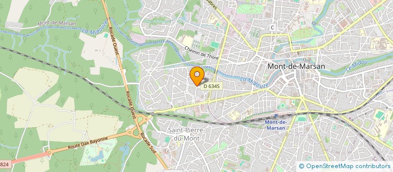 localisation de l'entreprise MADAME CAROLE DARRIEUX  SAINT-PIERRE-DU-MONT