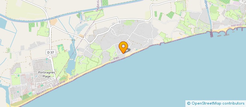 localisation de l'entreprise MADAME CAROLE DAUCHY  VIAS