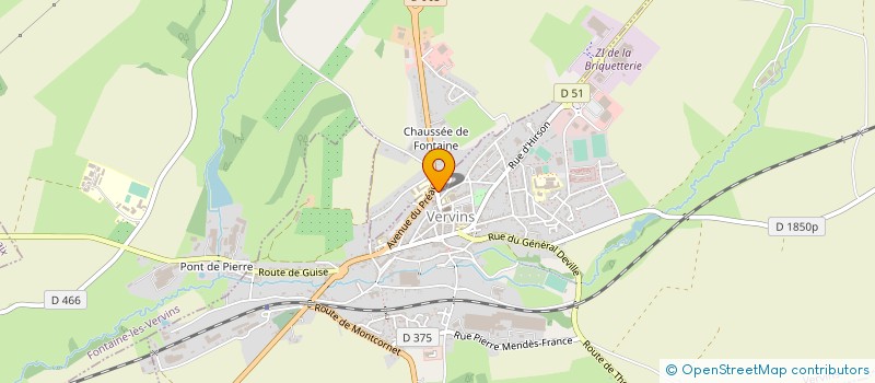 localisation de l'entreprise MADAME CAROLE DAUSSY  VERVINS