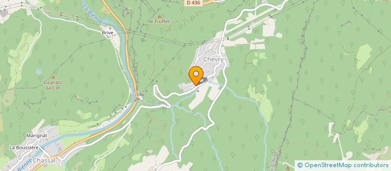 localisation de l'entreprise MADAME CAROLE DAVEAU  SAINT-CLAUDE