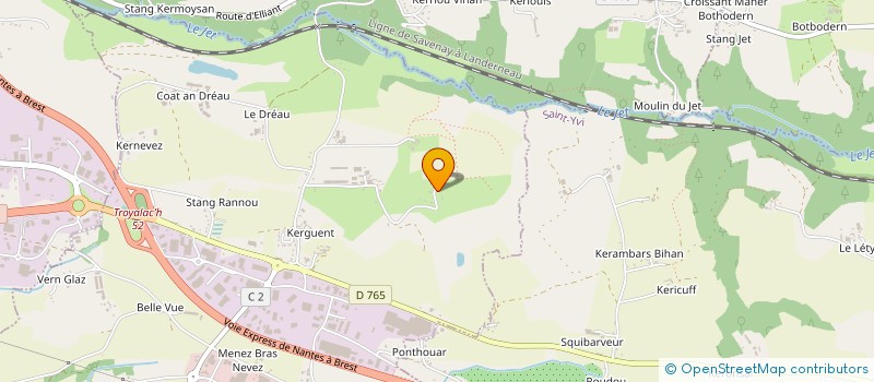 localisation de l'entreprise MADAME CAROLE DAVID  SAINT-EVARZEC