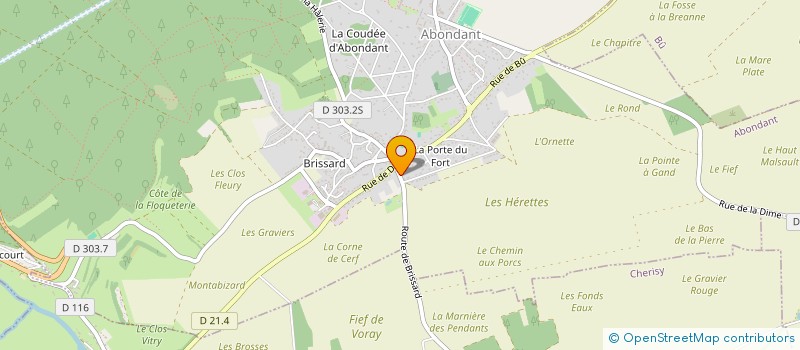 localisation de l'entreprise MADAME CAROLE DAVID à ABONDANT