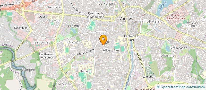 localisation de l'entreprise MADAME CAROLE DAVID  VANNES