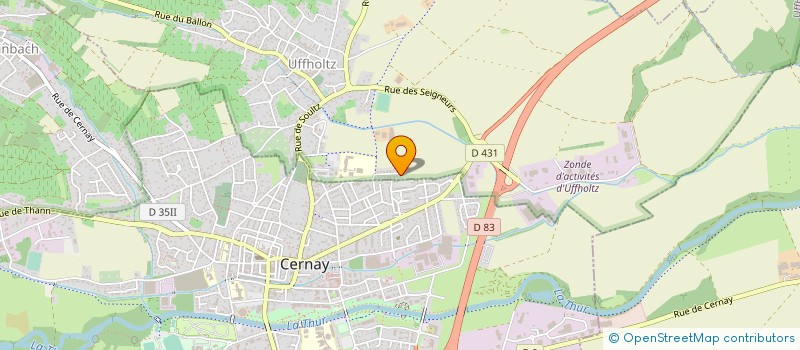 localisation de l'entreprise MADAME CAROLE DECORSAIRE  UFFHOLTZ