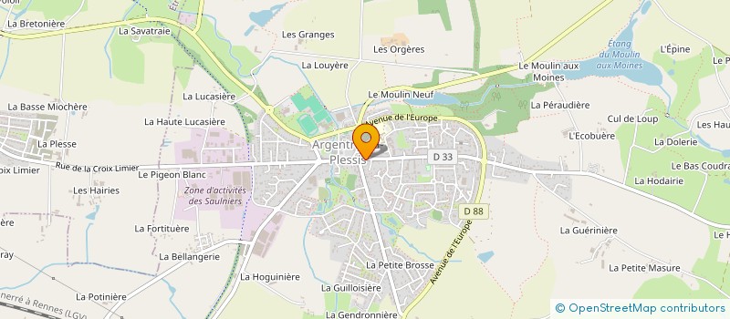 localisation de l'entreprise MADAME CAROLE DELAUNAY  ARGENTRE-DU-PLESSIS