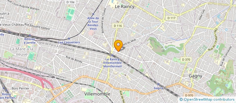 localisation de l'entreprise MADAME CAROLE DELBECQUE  LE RAINCY