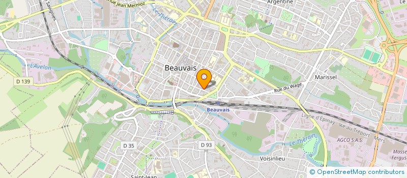 localisation de l'entreprise MADAME CAROLE DELIC  BEAUVAIS