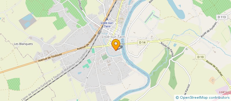 localisation de l'entreprise MADAME CAROLE DELMAS à LISLE-SUR-TARN