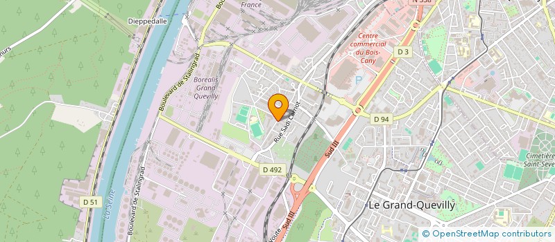 localisation de l'entreprise MADAME CAROLE DEMOTTAIS  LE GRAND-QUEVILLY