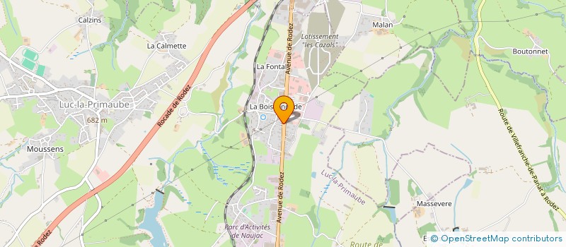 localisation de l'entreprise MADAME CAROLE DENJEAN  LUC-LA-PRIMAUBE