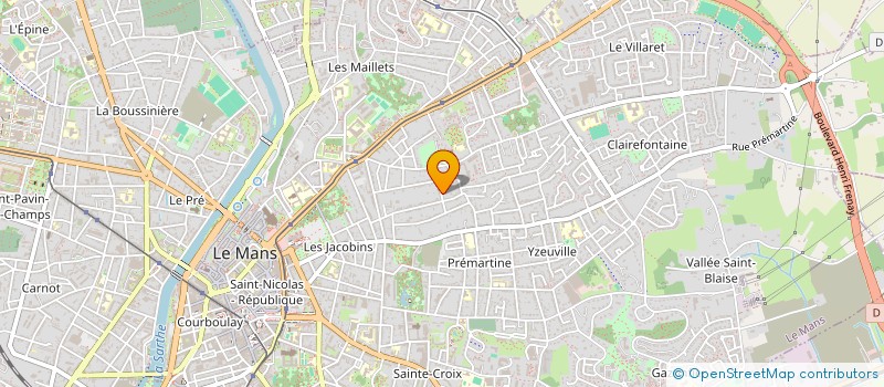 localisation de l'entreprise MADAME CAROLE DERRE à LE MANS