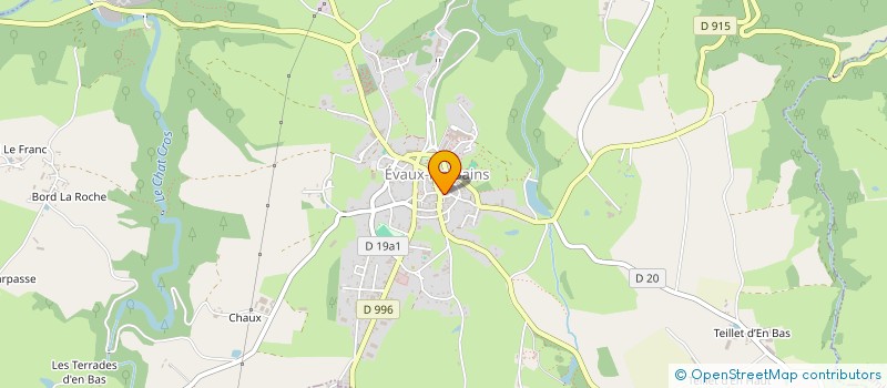 localisation de l'entreprise MADAME CAROLE DESCHAMPS à EVAUX-LES-BAINS