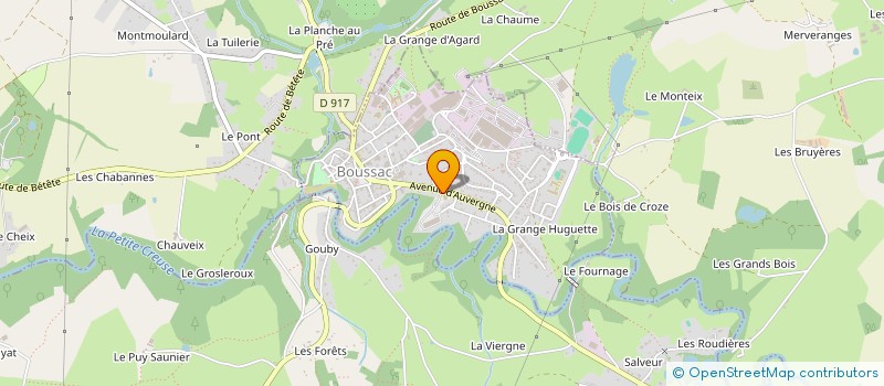 localisation de l'entreprise MADAME CAROLE DESNOIX à BOUSSAC