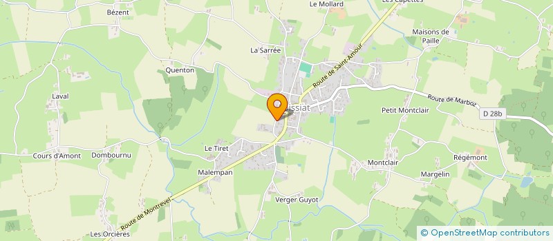 localisation de l'entreprise MADAME CAROLE DESPLACES  FOISSIAT