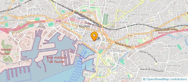 localisation de l'entreprise MADAME CAROLE DI BENEDETTO  TOULON