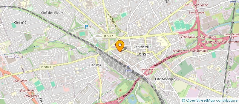 localisation de l'entreprise MADAME CAROLE DOFFINY  LENS