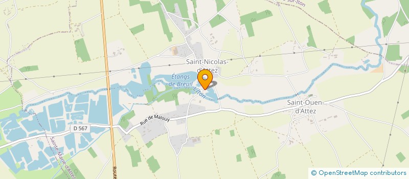 localisation de l'entreprise MADAME CAROLE DORGLER  SAINTE-MARIE-D'ATTEZ