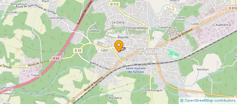 localisation de l'entreprise MADAME CAROLE DOUVRY  SAINT-VINCENT-DE-TYROSSE