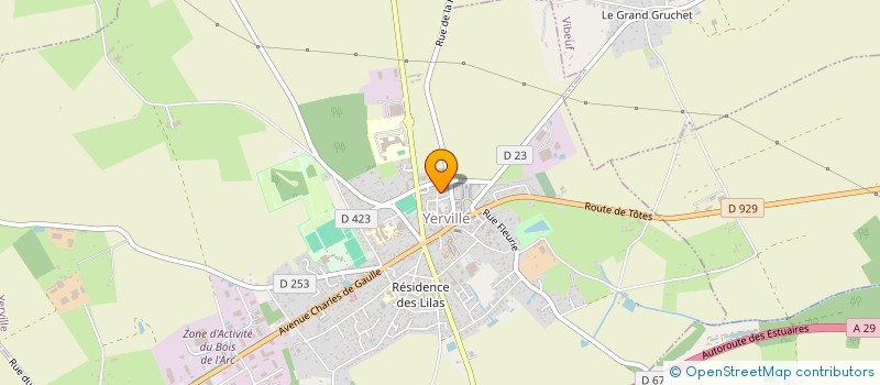 localisation de l'entreprise MADAME CAROLE DOZINEL à YERVILLE