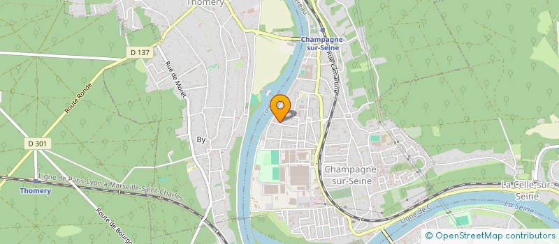 localisation de l'entreprise MADAME CAROLE DRUET  CHAMPAGNE-SUR-SEINE