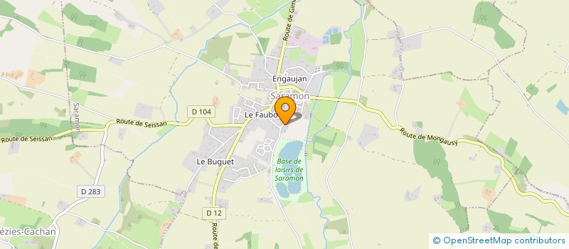 localisation de l'entreprise MADAME CAROLE DUBANT  SARAMON