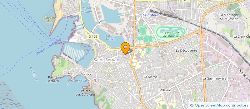 localisation de l'entreprise MADAME CAROLE DUFEE  SAINT-MALO