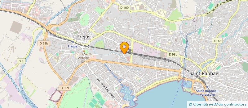 localisation de l'entreprise MADAME CAROLE DUFOND à FREJUS