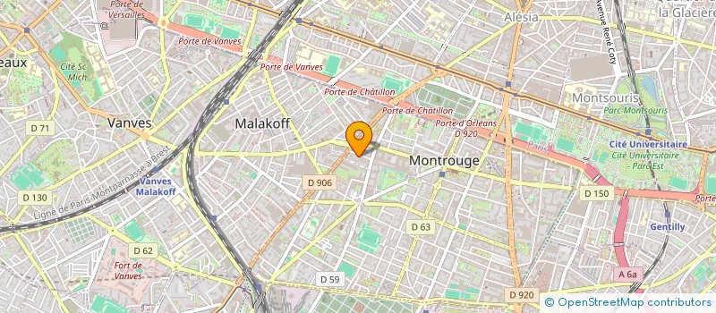 localisation de l'entreprise MADAME CAROLE DUFOUR  MONTROUGE