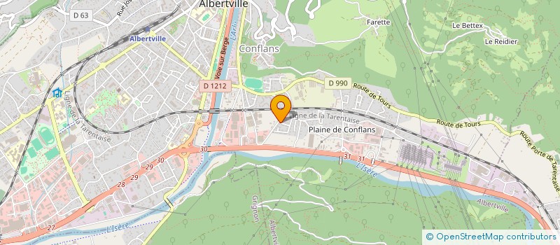 localisation de l'entreprise MADAME CAROLE DUNAND  ALBERTVILLE